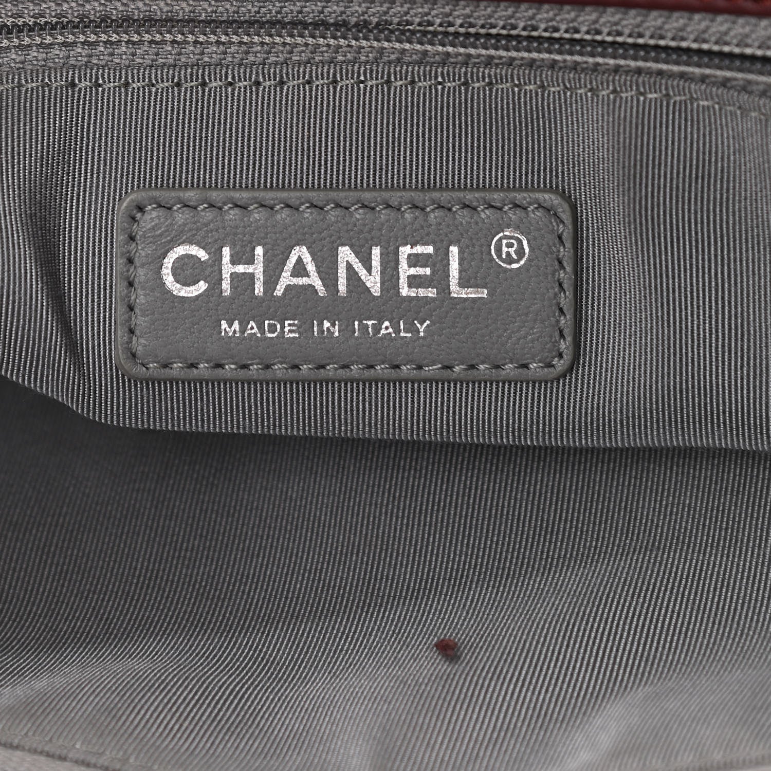 Chanel Calfskin Large Coco Pleats Tote Burgundy 5 of 12