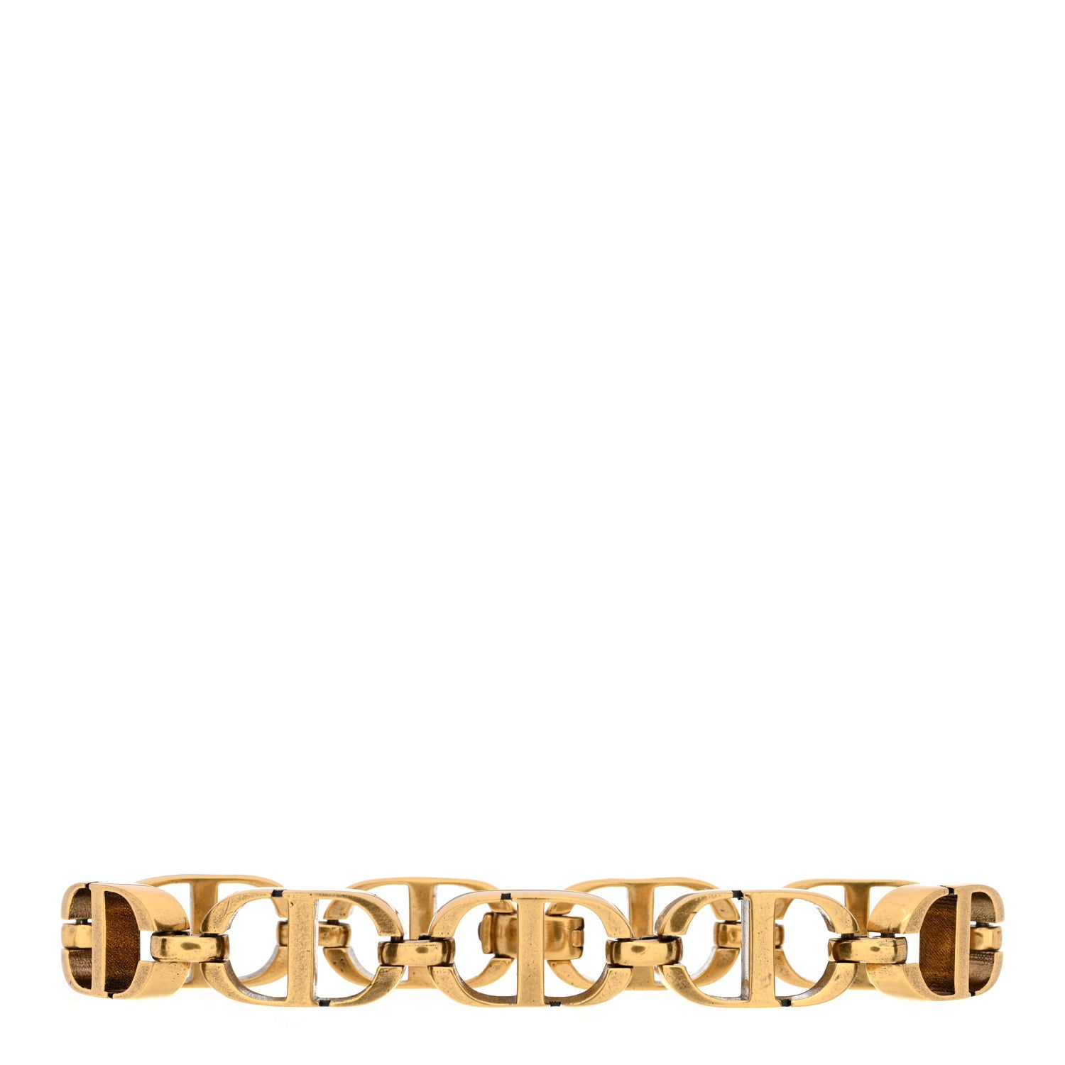 Christian Dior Metal CD Chain Bracelet Gold 1 of 3