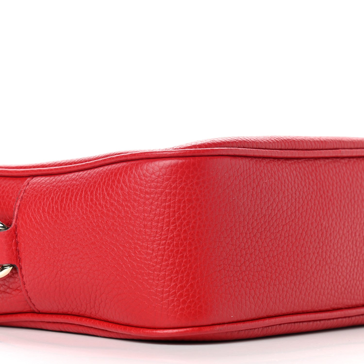Gucci Pebbled Calfskin Small Soho Disco Bag Vibrant Red 6 of 7