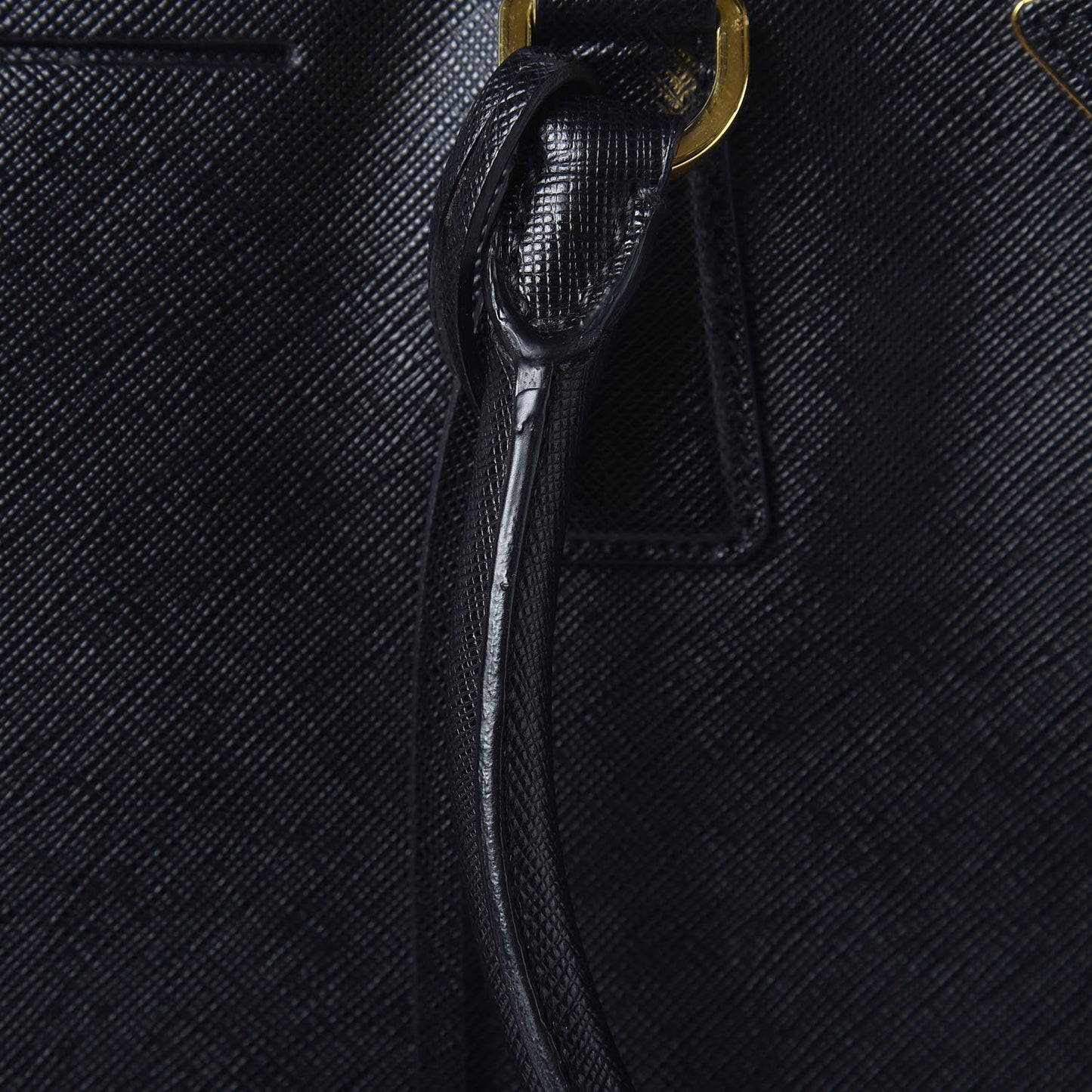 Saffiano Large Galleria Double Zip Tote Black
