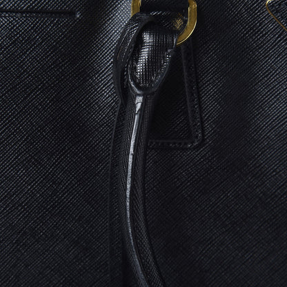 Prada Saffiano Large Galleria Double Zip Tote Black 8 of 17