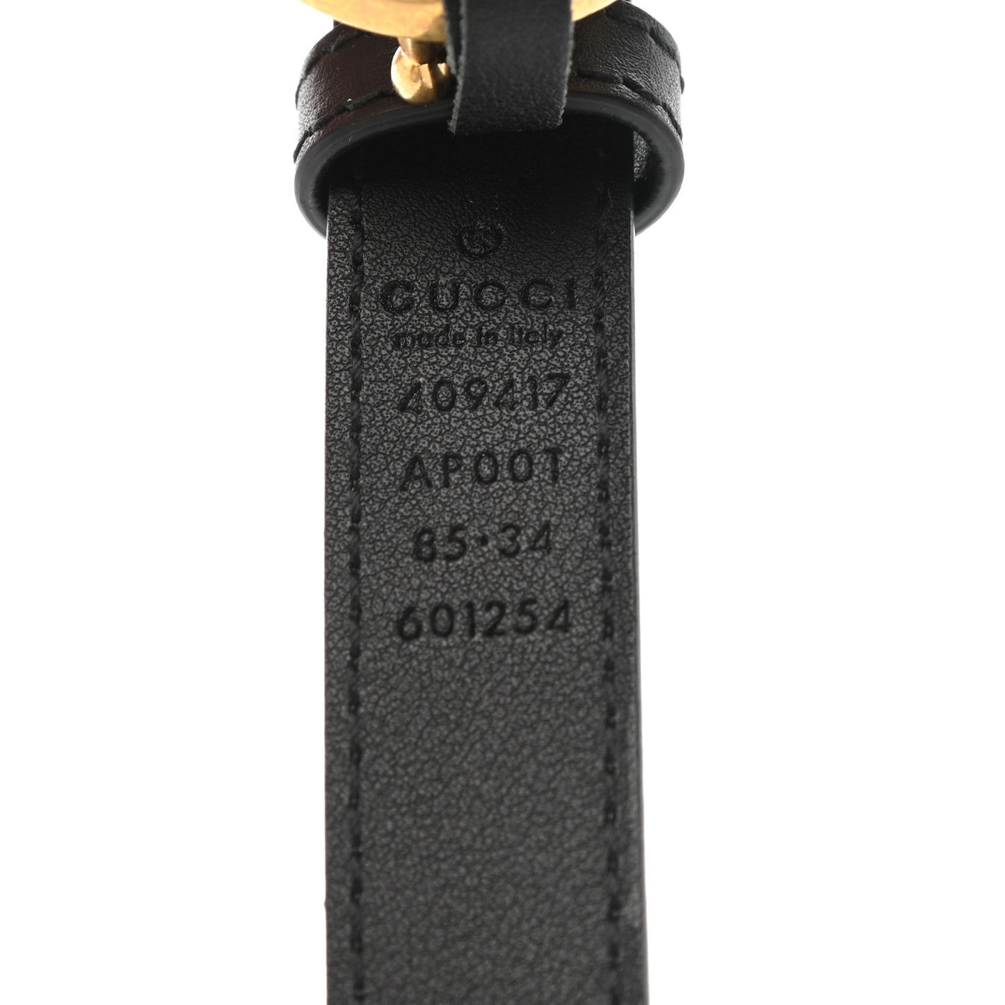 Calfskin Double G 20mm Belt 85 34 Black
