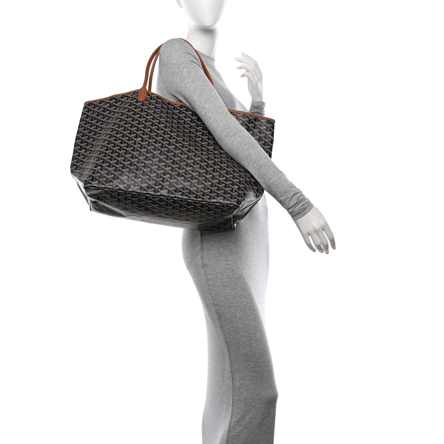 Goyard Goyardine Saint Louis GM Black Gold 2 of 10