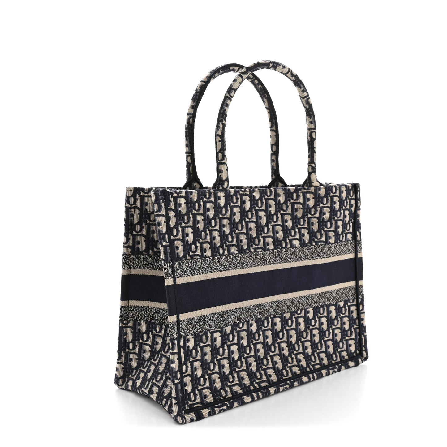 Oblique Medium Book Tote Blue Multicolor