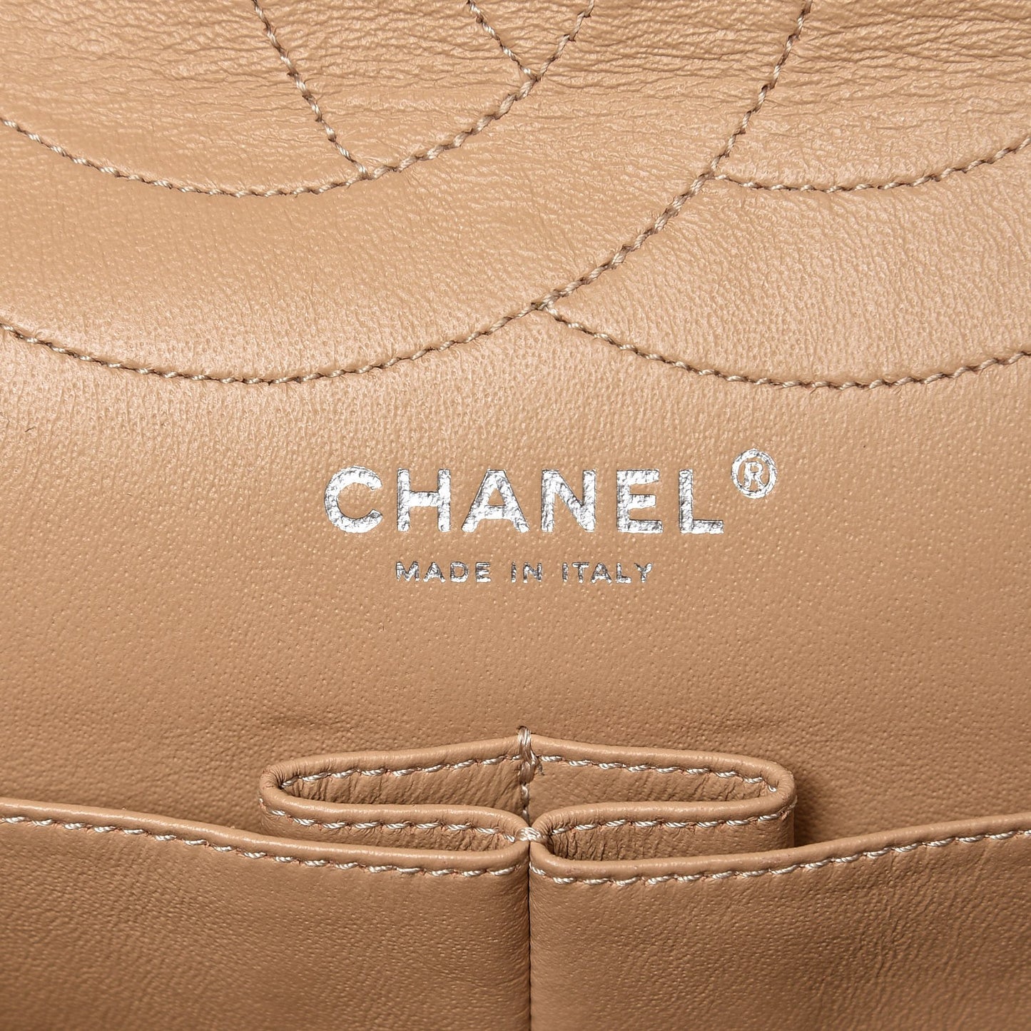 Caviar Quilted 2.55 Reissue 227 Flap Beige