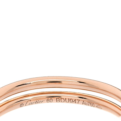 Cartier 18K Pink Gold Diamond Double Juste Un Clou Paved Ring 60 9 4 of 4