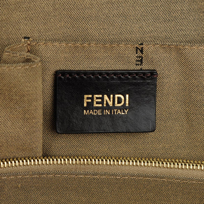 Fendi Pebbled Calfskin Small Chameleon Tote Cognac 6 of 7