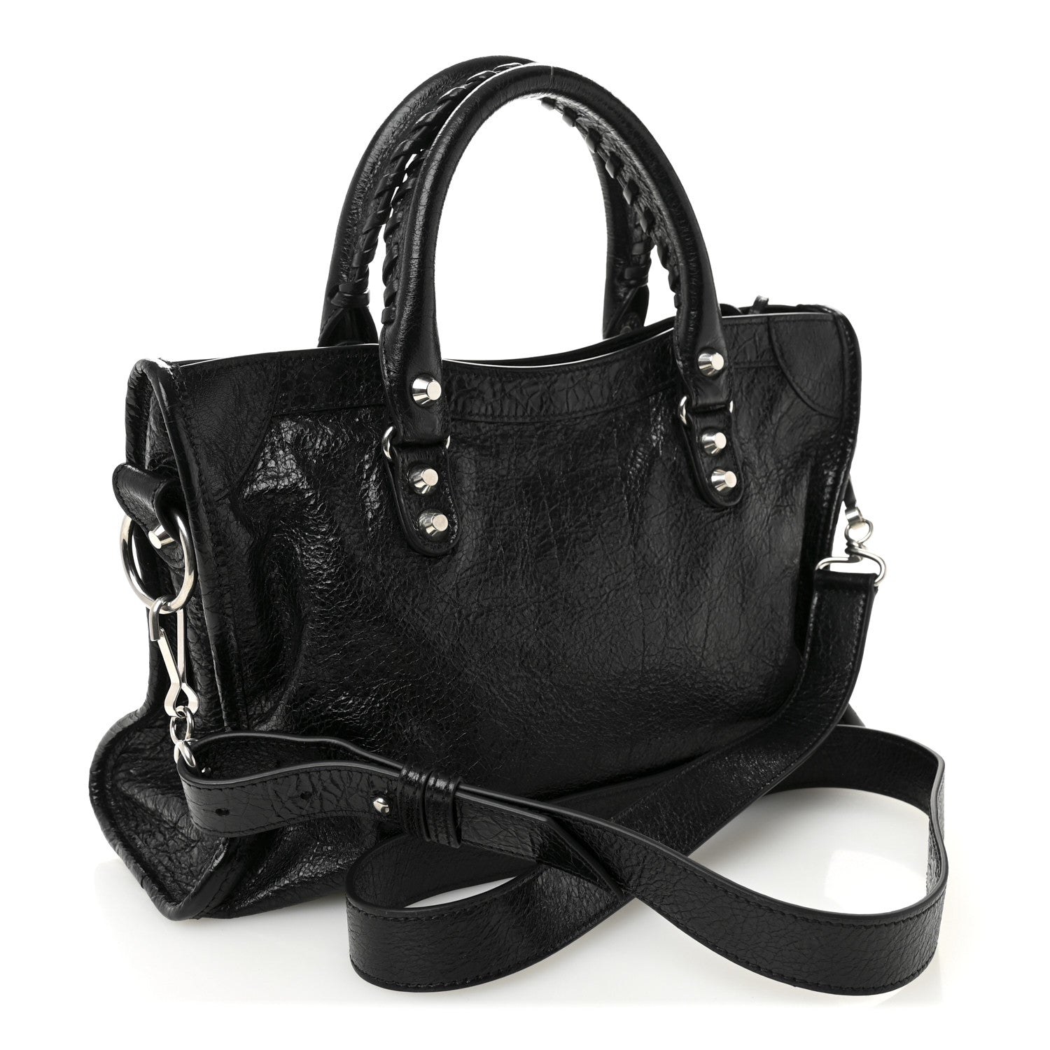 Balenciaga Agneau Arena Silver Hardware Small Le City Black 3 of 10