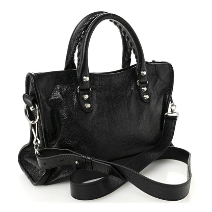 Balenciaga Agneau Arena Silver Hardware Small Le City Black 3 of 10