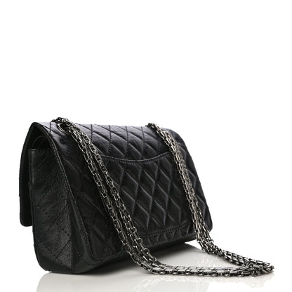 Chanel Aged Calfskin Quilted 2.55 Reissue 225 Flap Black 3 of 15