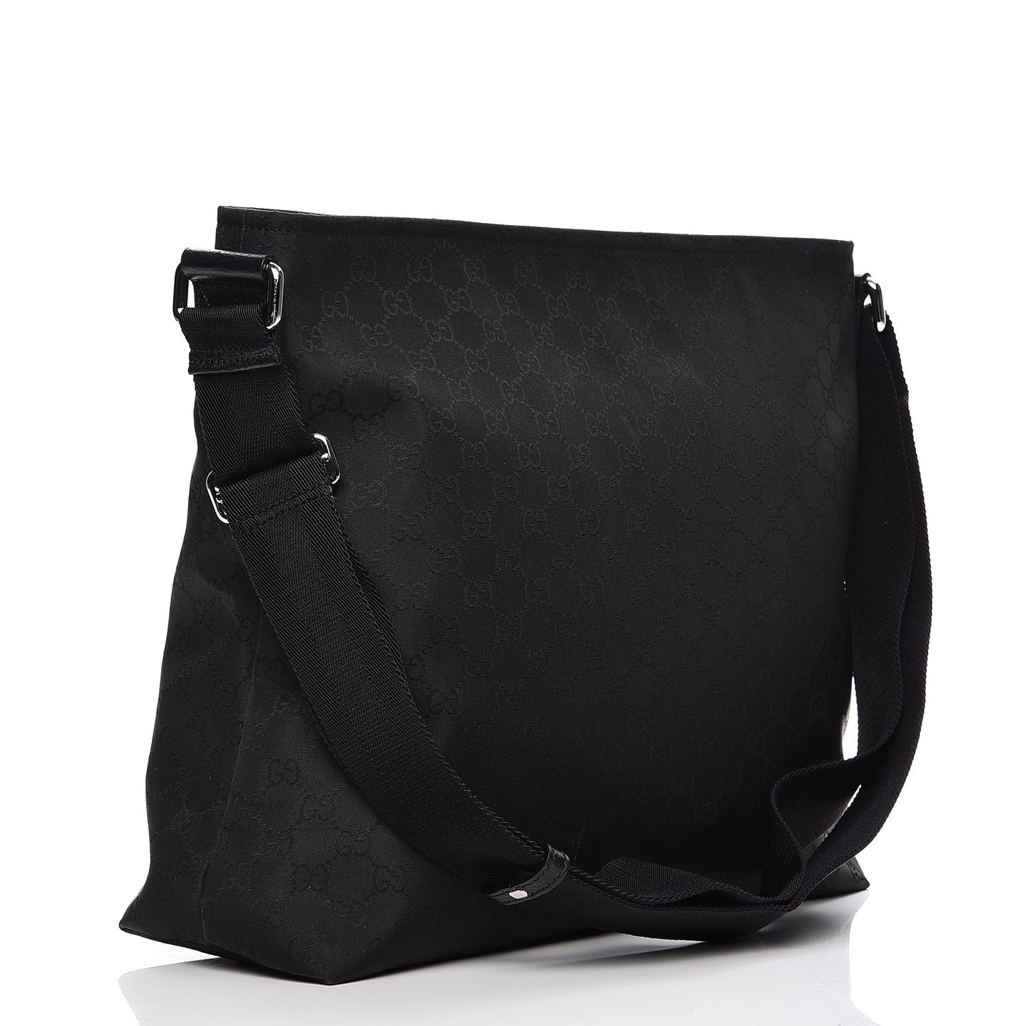 Nylon Monogram Large Messenger Black