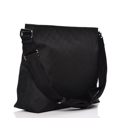 Gucci Nylon Monogram Large Messenger Black 3 of 11