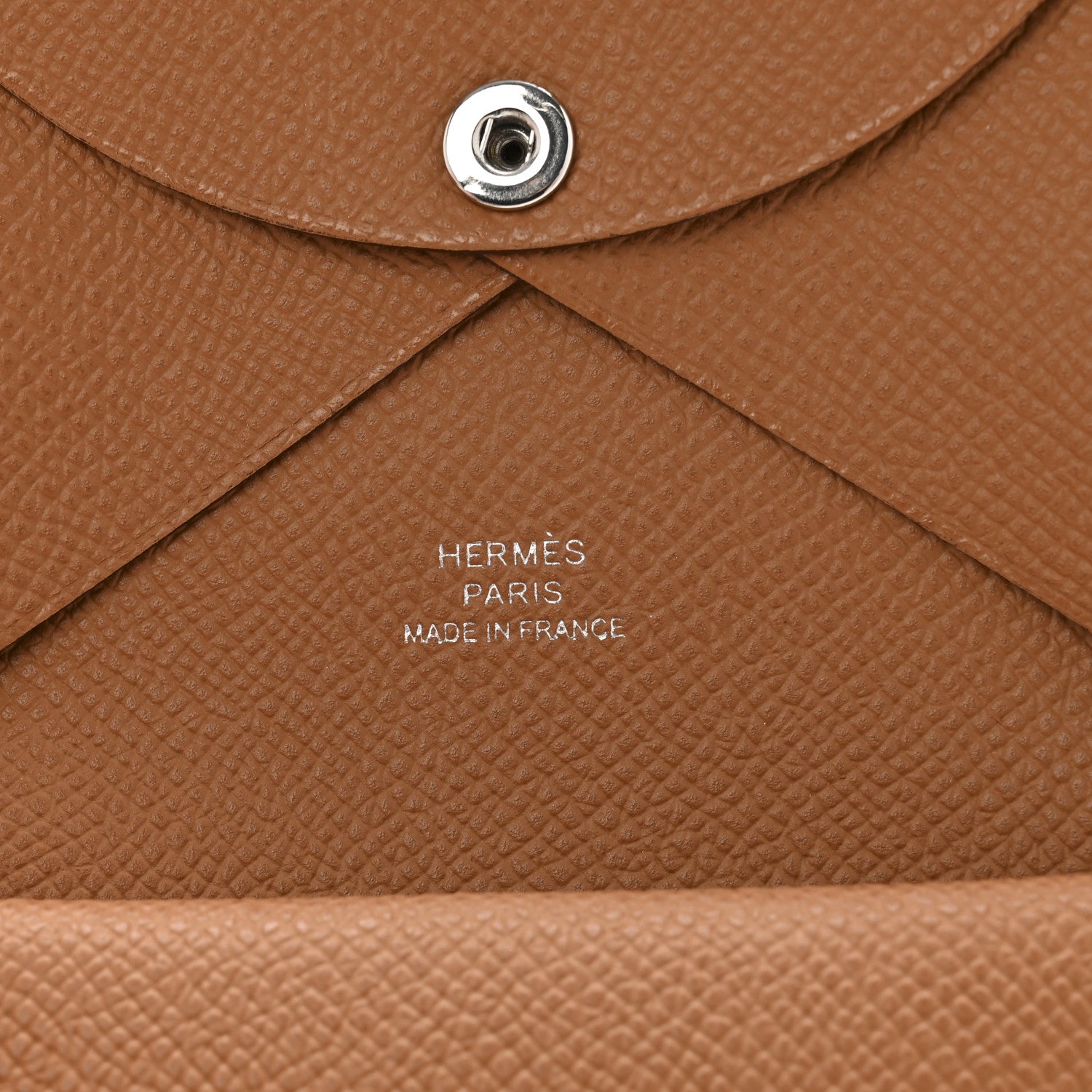 Hermes Epsom Calvi Duo Card Case Gold 6 of 8