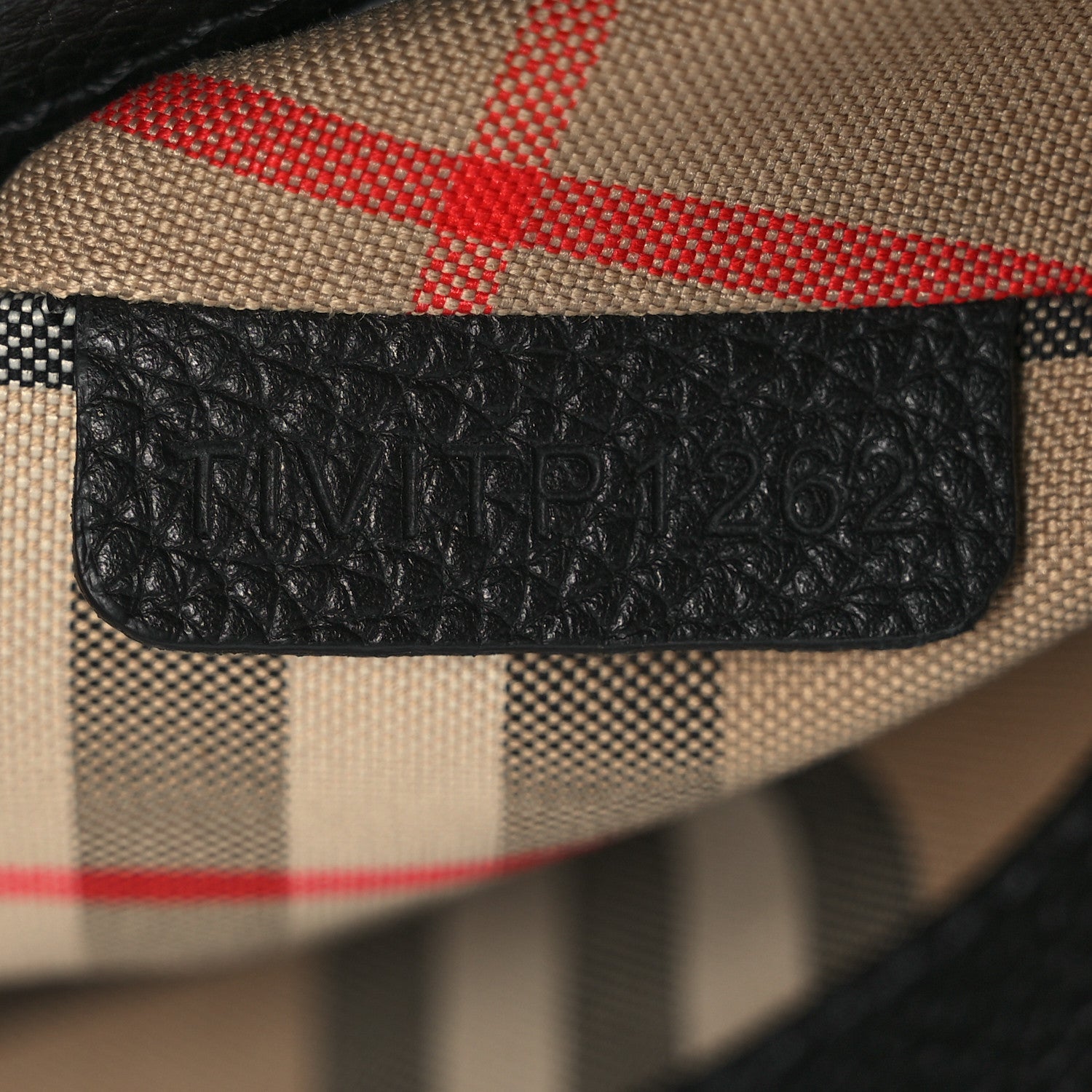 Burberry Grainy Calfskin Vintage Check Note Crossbody Bag Black 7 of 10