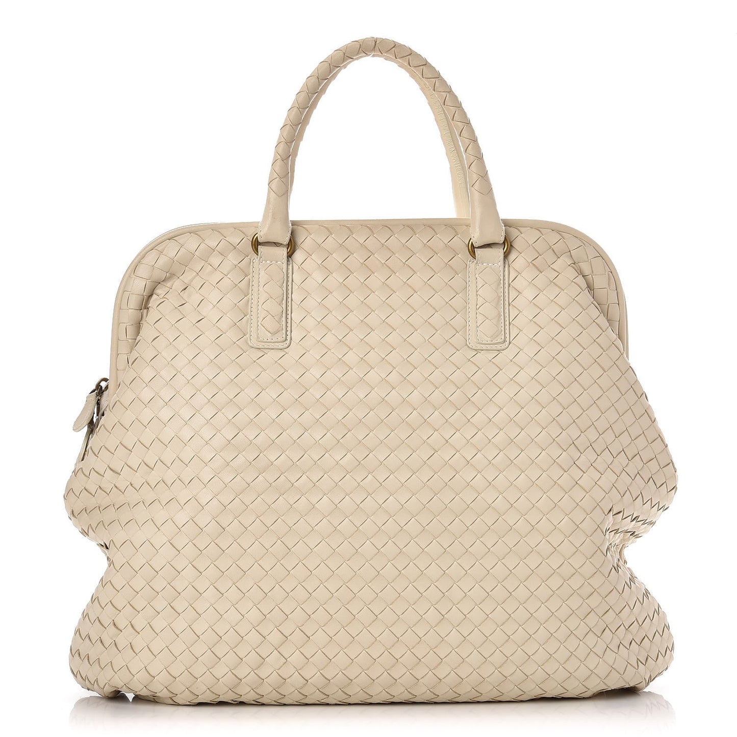 Nappa Intrecciato Frame Tote Colonial