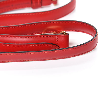 Louis Vuitton Calfskin 16mm Adjustable Shoulder Strap Red 5 of 5