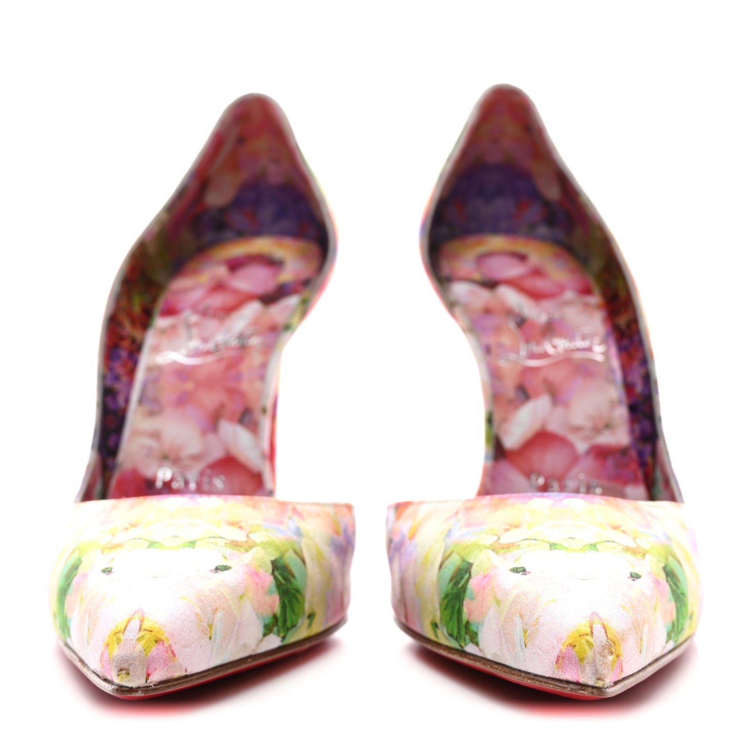Crepe Satin Iriza 100 Blooming Floral Pumps 37 Multicolor