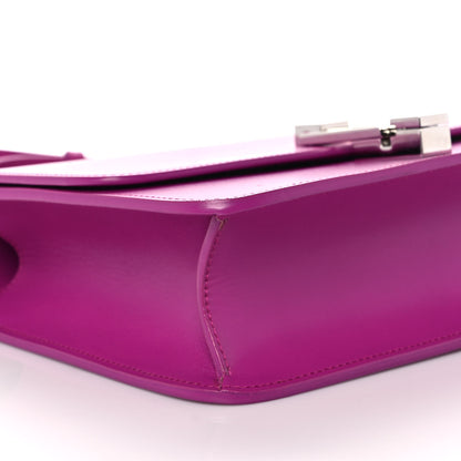 Saint Laurent Smooth Calfskin Le Carre Shoulder Bag Purple 8 of 12