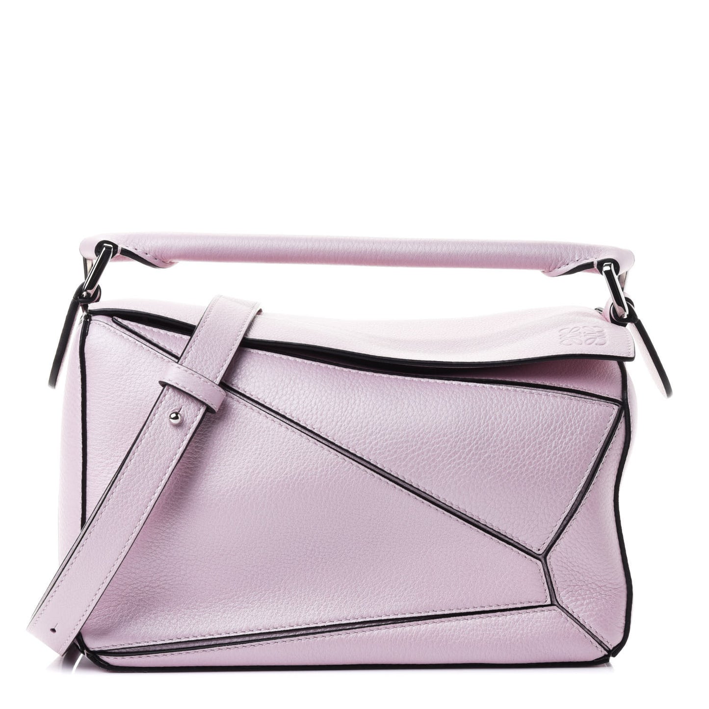 Calfskin Small Puzzle Bag Icy Pink