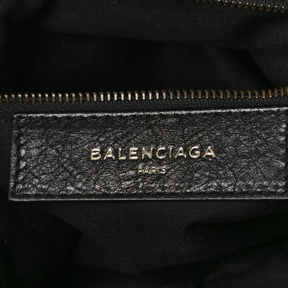 Balenciaga Agneau Classic Hardware S City Logo Strap Black White 6 of 9
