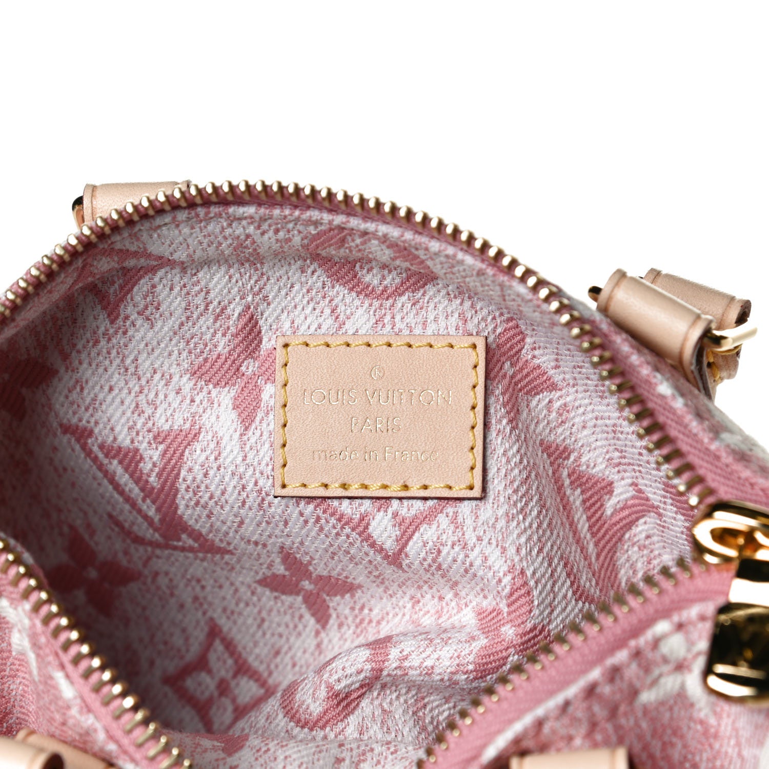 Louis Vuitton Monogram Jacquard Denim Nano Speedy Bandouliere Pink 6 of 11