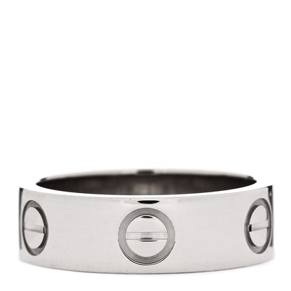 Cartier 18K White Gold 5.5mm LOVE Ring 50 5.25 3 of 5