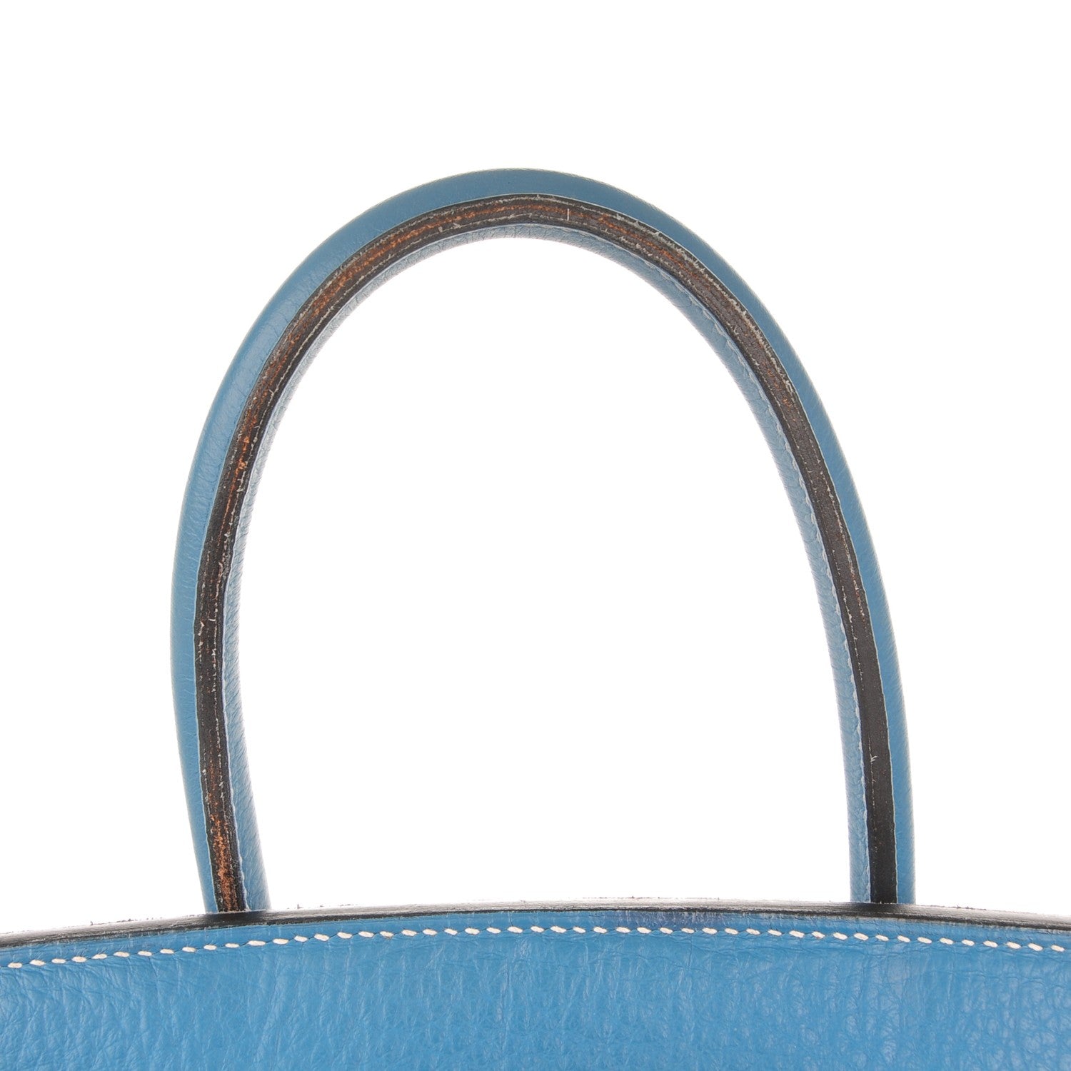 Hermes Taurillon Clemence Birkin 35 Blue Jean 25 of 33