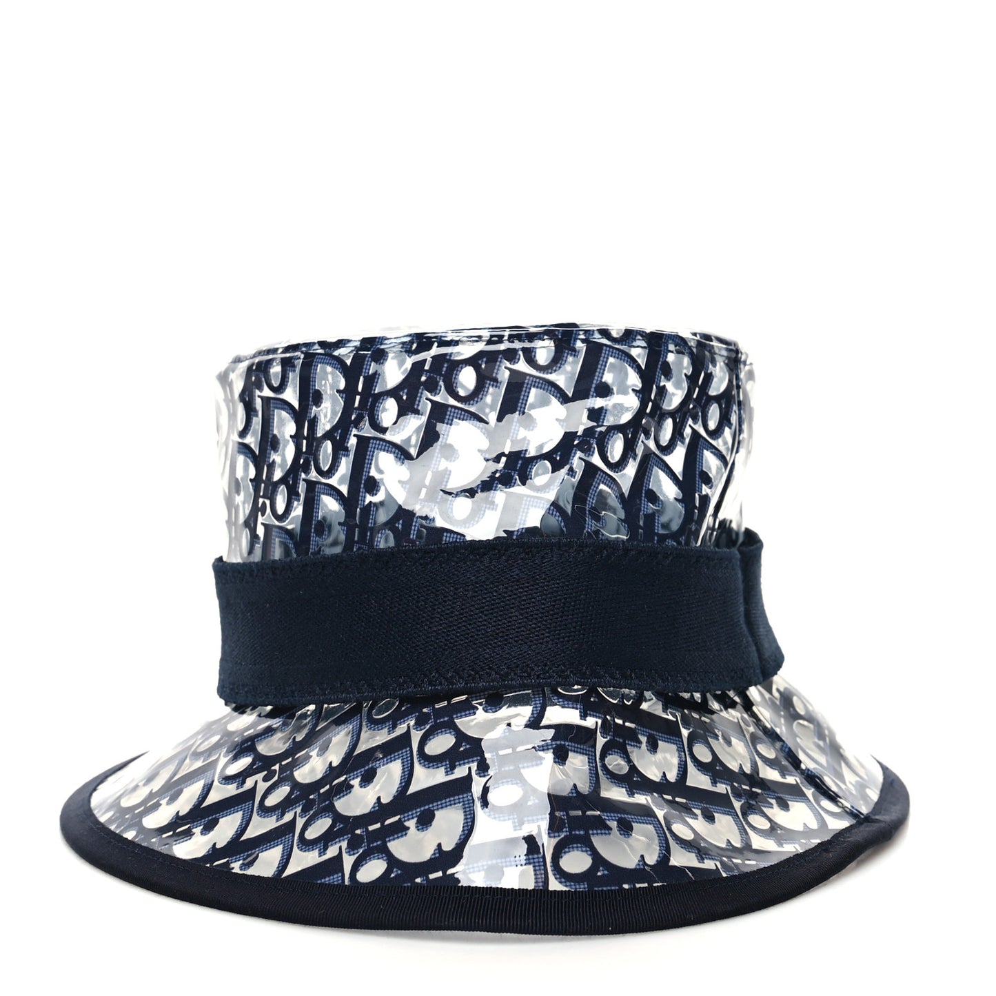 PVC Oblique Bob French Bucket Hat 58 Bleu