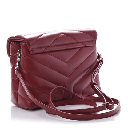 Saint Laurent Calfskin Y Quilted Monogram Toy Loulou Crossbody Bag New Lipstick 3 of 9