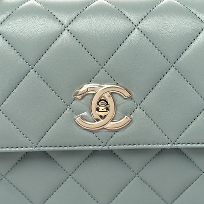 Chanel Lambskin Quilted Small Trendy CC Flap Dual Handle Bag Grey 9 of 11