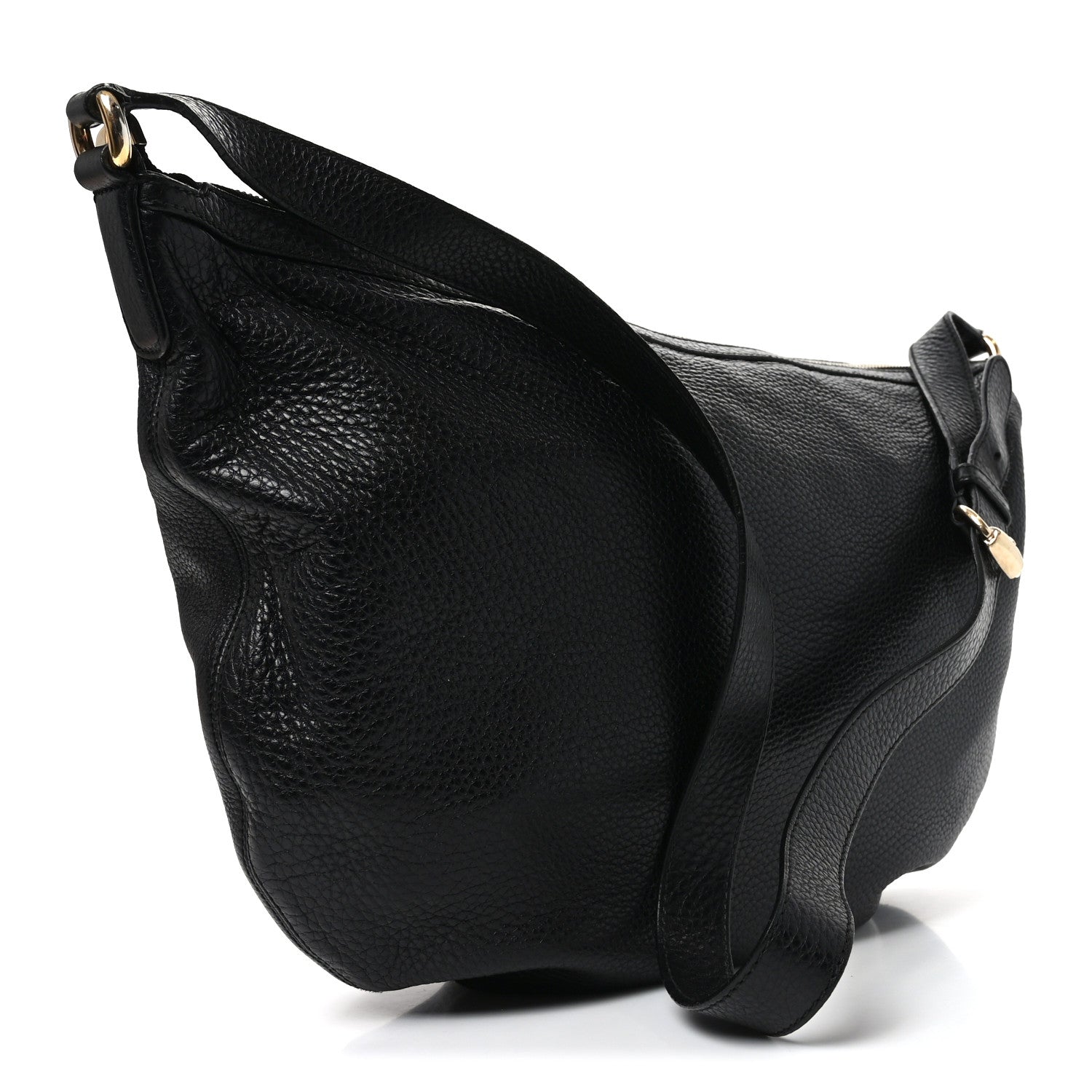 Gucci Pebbled Calfskin Medium Soho Hobo Black 3 of 11