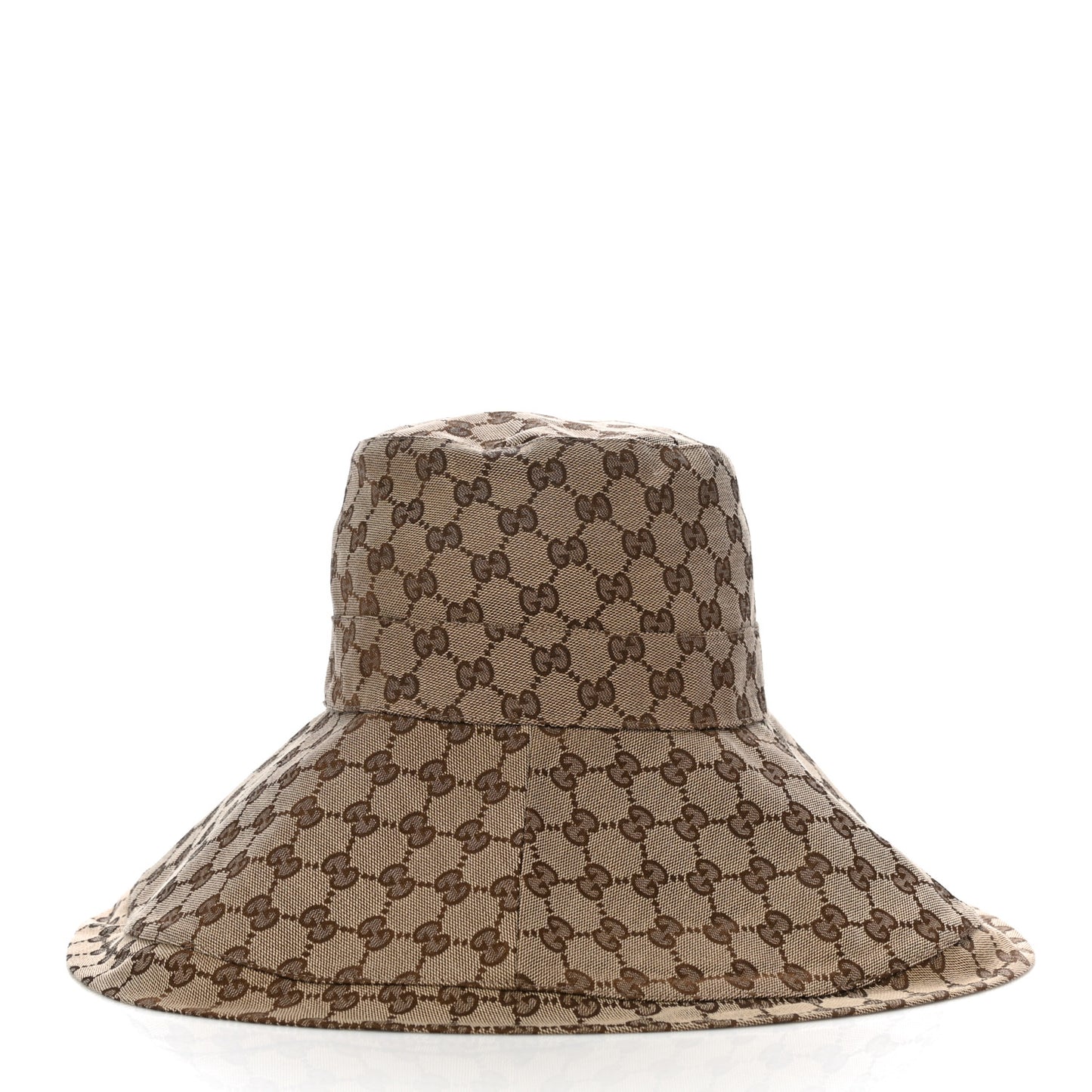 Monogram Wide Brim Hat L Beige