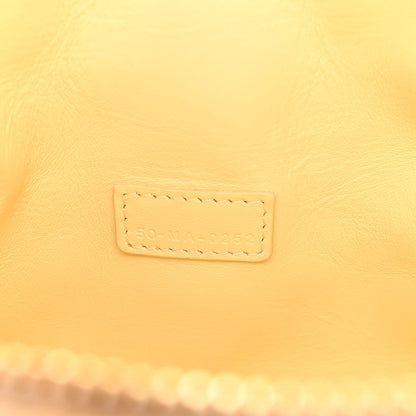 Christian Dior Calfskin Macrocannage Medium Diortravel Nomad Pouch Pale Yellow 7 of 10