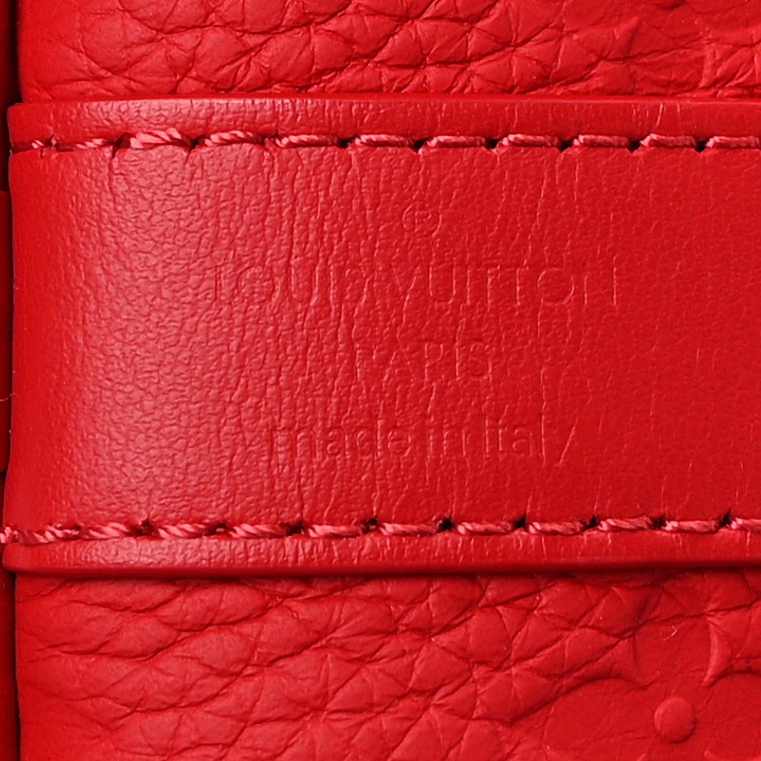 Louis Vuitton Taurillon Monogram Keepall Bandouliere 50 Sari Red 5 of 8
