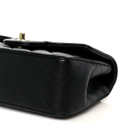 Chanel Lambskin Quilted Mini Top Handle Rectangular Flap Black 11 of 11