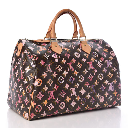 Louis Vuitton Watercolor Aquarelle Speedy 35 Brown 3 of 9