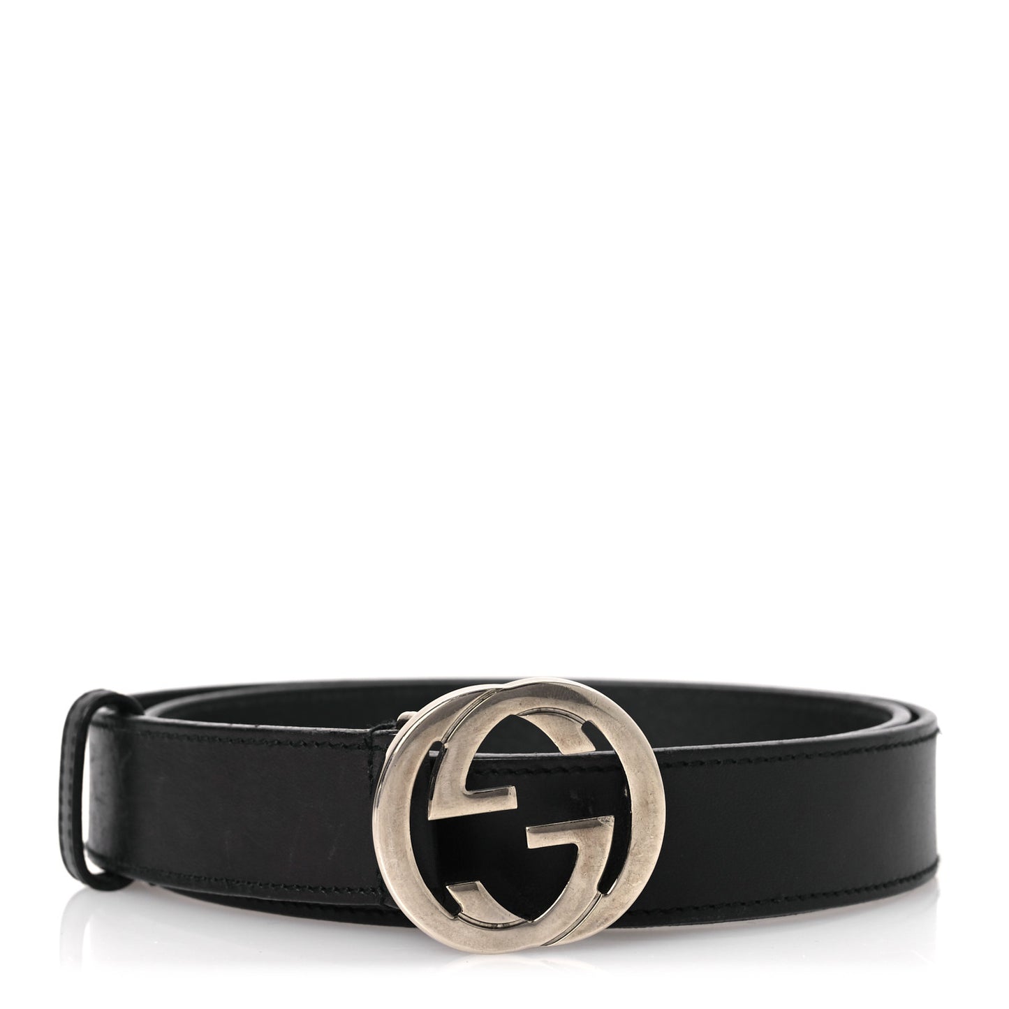 Calfskin Interlocking G Belt 85 34 Black