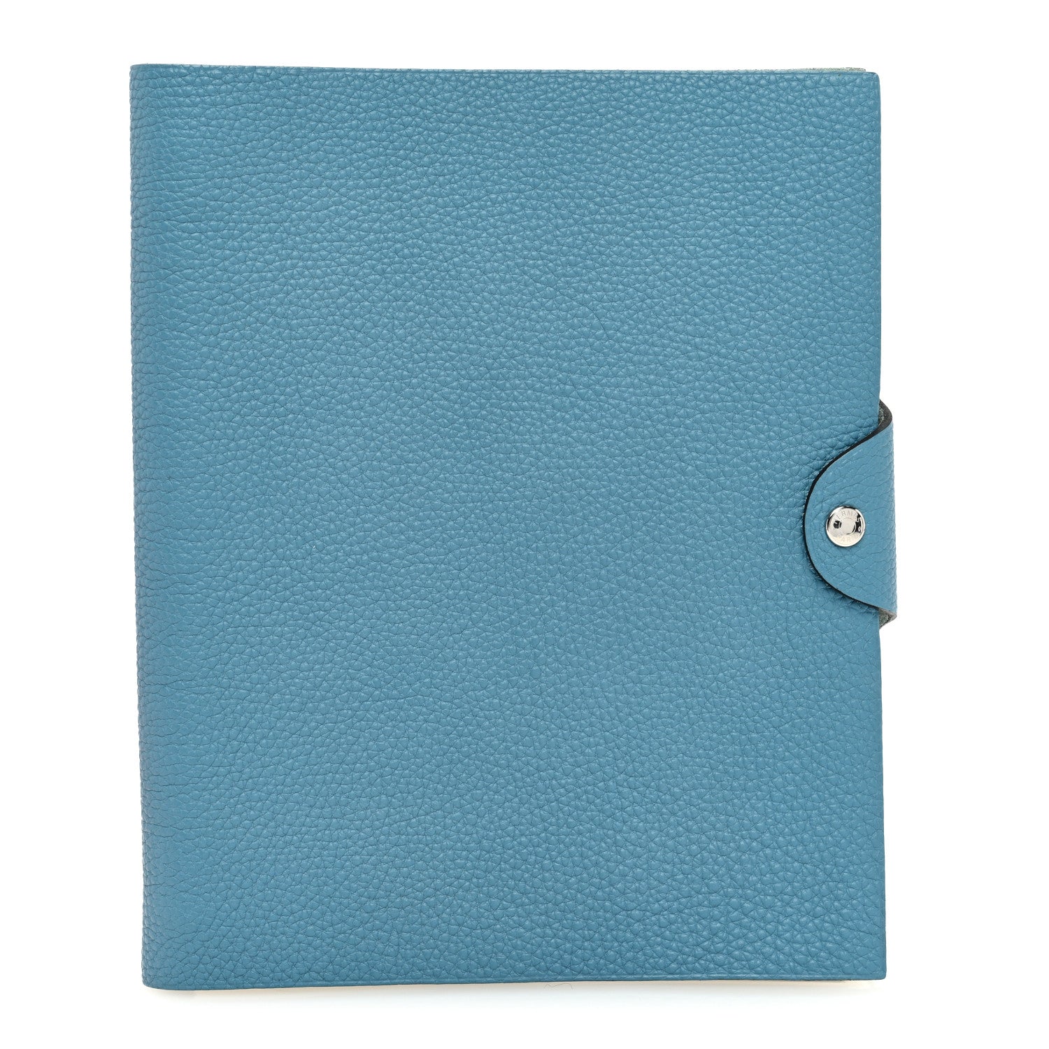 Hermes Togo Ulysse MM Notebook Cover Blue Jean 1 of 7