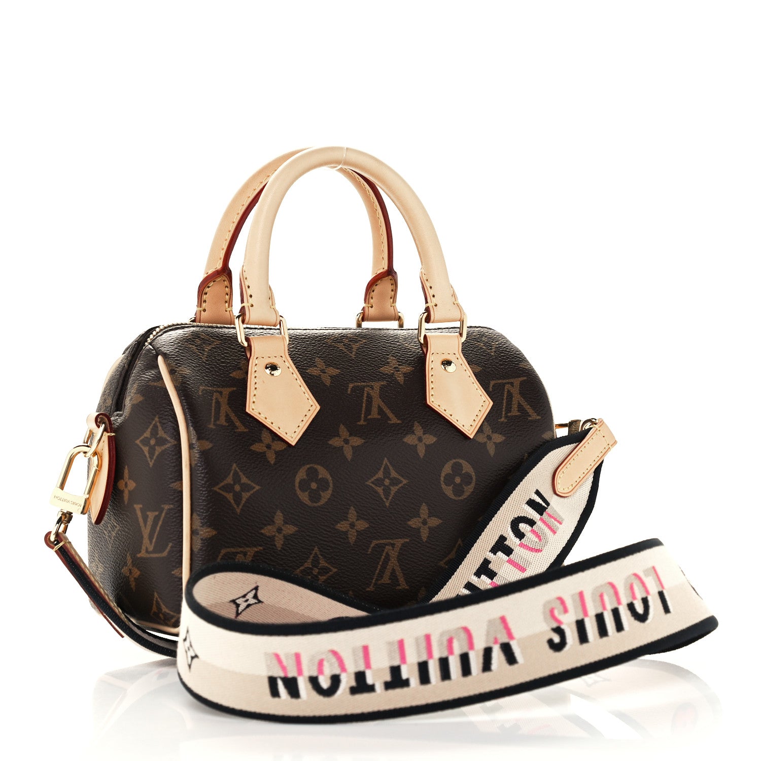 Louis Vuitton Monogram Speedy Bandouliere 20 Black 3 of 10