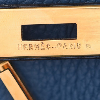 Hermes Taurillon Clemence Birkin 35 Bleu Thalassa 25 of 44