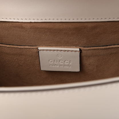 Gucci Calfskin Mini Sylvie Top Handle Bag White 8 of 10