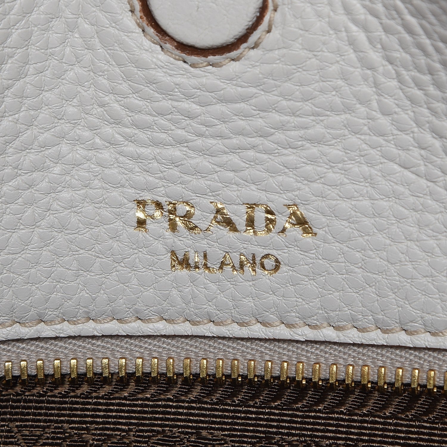 Prada Vitello Daino Shopping Tote Talco 6 of 9