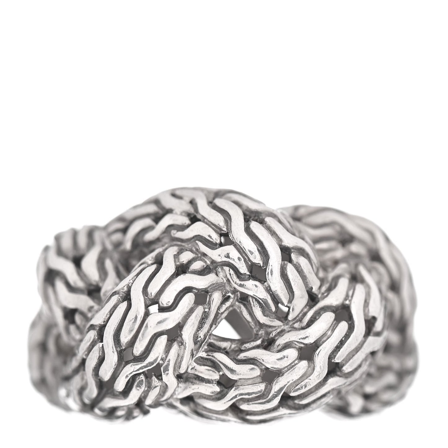 Sterling Silver Classic Chain Braided Ring 54 7