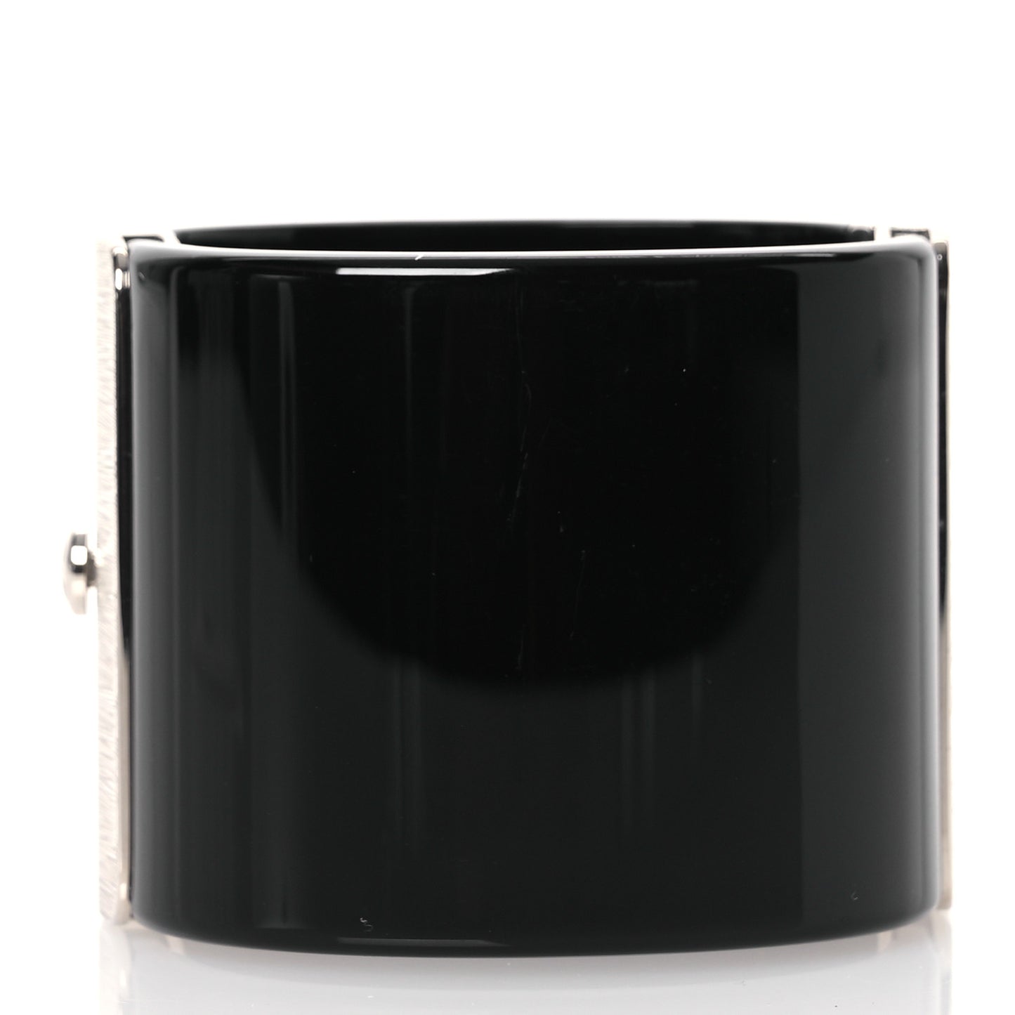 Resin Crystal Pearl CC Cuff Black