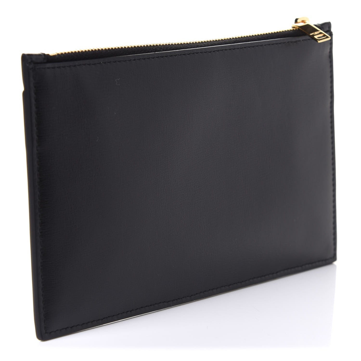 Saint Laurent Smooth Calfskin Monogram Zip Bill Pouch Black 3 of 8