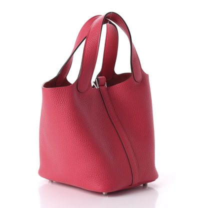 Hermes Taurillon Clemence Picotin Lock 18 PM Rose Extreme 3 of 11