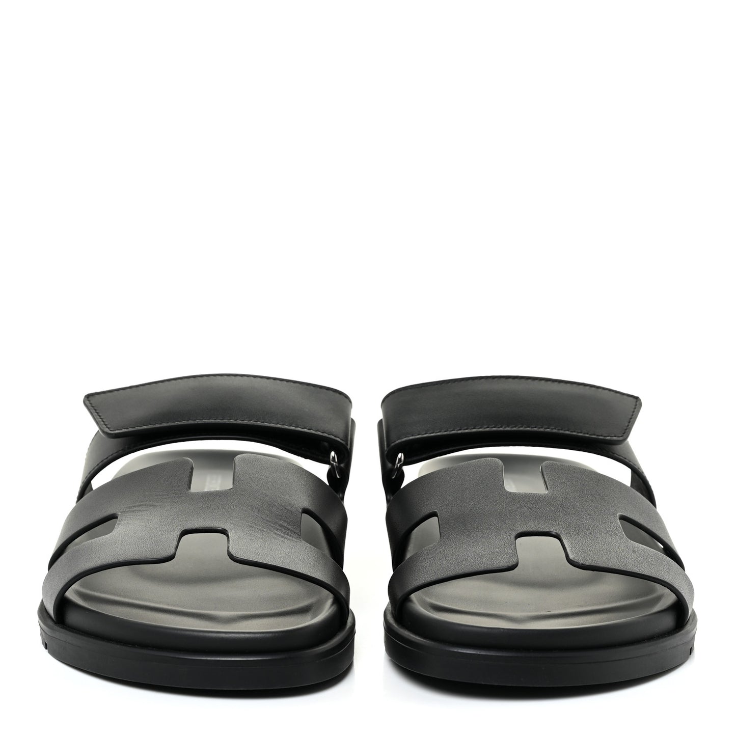 Calfskin Womens Chypre Sandals 37.5 Black