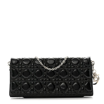 Christian Dior Patent Cannage Lady Dior Convertible Clutch Black 1 of 15