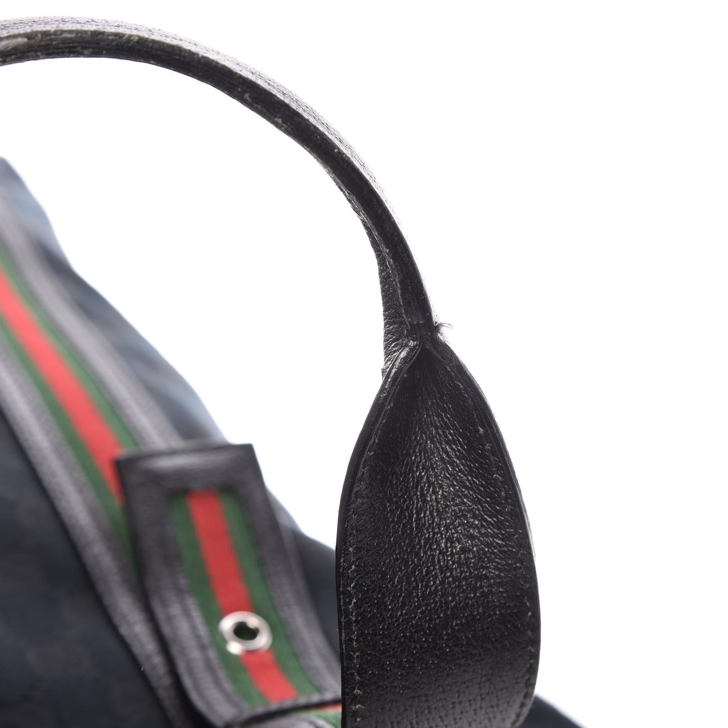 Gucci GG Monogram Web Handle Vertical Tote Bag Black 13 of 17