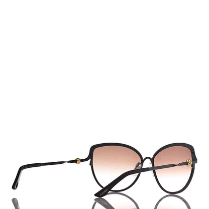 Cartier Metal Trinity Sunglasses CT0089S Black Brown 4 of 8